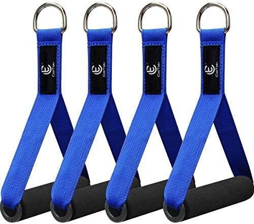 Pair Resistance Band Handles Grips Fitness Strap Wide Design