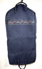 Vera Bradley Garment Bag Navy Blue Retired Paisley Travel Luggage 24X48X3 EUC