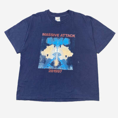 1997 Massive Attack unisex navy t-shirt S-5XL reprinted QT1276