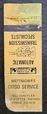 Brettnacher's Citgo Service Lafayette Indiana "Matchcover"