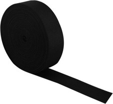 Nylon Webbing Strap, 1 1/2 Inch Black Nylon Heavy Webbing Straps Durable Nylon S