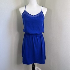 Express Blue Blouson Thin Strap Mini Dress Size Small