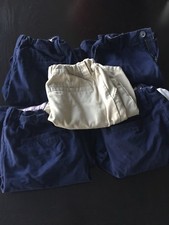 LOT 4 Gap Navy Girl's Uniform Shorts, 1 Cherokee Khaki, 12 Plus EUC