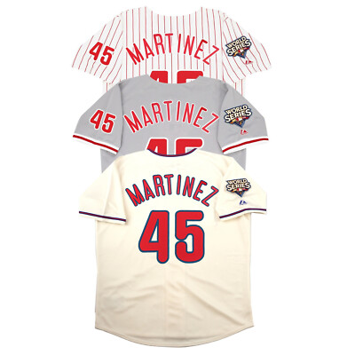 Pedro Martinez 2009 Philadelphia Phillies World Series Home/Road/Alt Men Jersey