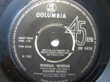 Richard Barnes – Woman Woman 1968 7” Columbia DB 8436 Richard Barnes – Woman Woman 1968 7” Columbia DB 8436
