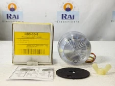 KLAXON SIGNALS LOW PROFILE FLASHING BEACON WHITE 12-24V TYPE QBS-0046