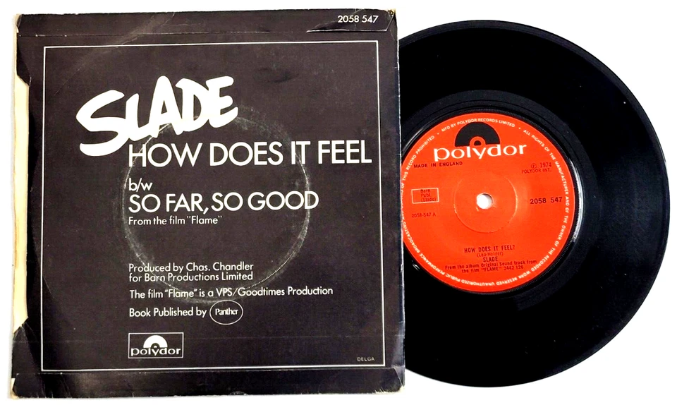 SLADE - HOW DOES IT FEEL / SO FAR SO GOOD - ROCK 45 W/PS UK IMPORT - Image 2 of 2