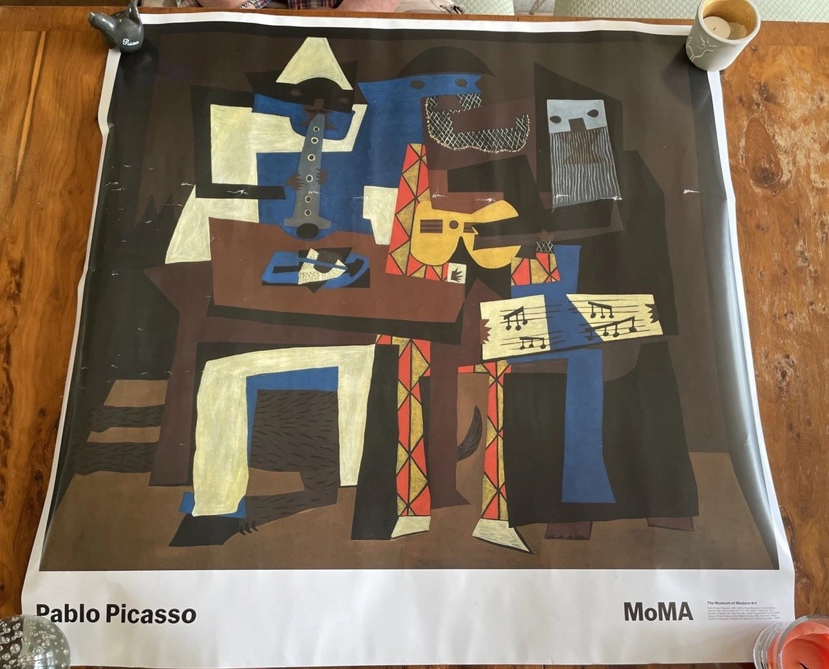 Moma NY Pablo Picasso Three Musicians print poster | eBay UK