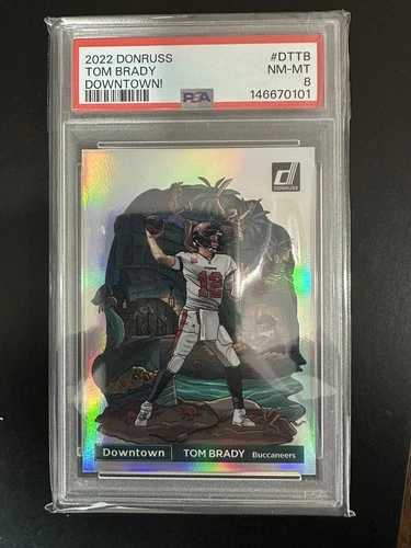 2022 Panini Donruss Tom Brady Downtown! #DT-6 PSA 8 NM-MT STUNNING QUALITY