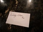 Weldy Olson  Gold Medal Signed 3x5 Index Card  Olympic Hockey — photo 3
