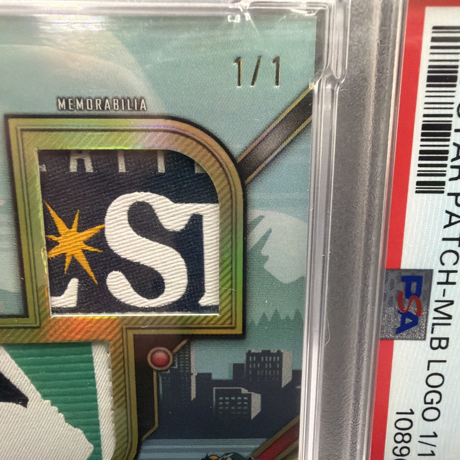 2024 Triple Threads Freddie Freeman 1/1 All-Star Game Worn Logoman Patch PSA 9 view 5
