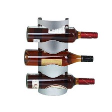 Wall Mounted Wine Rack Stainless Steel Bottle Holder Modern Home Bar Decor