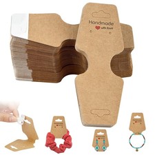 200 Pcs Bracelet Display Cards Necklace Holder Jewelry Packaging Selling Card