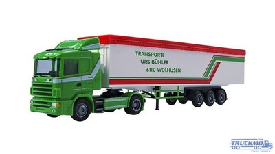 AWM Urs Bühler Scania 4 R Schubbodenauflieger 55070