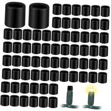 pcs Christmas No Glow Caps for String Lights Wide Angle Soft Rubber String 100