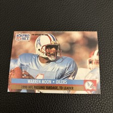1991 Pro Set - League Leader Warren Moon #9