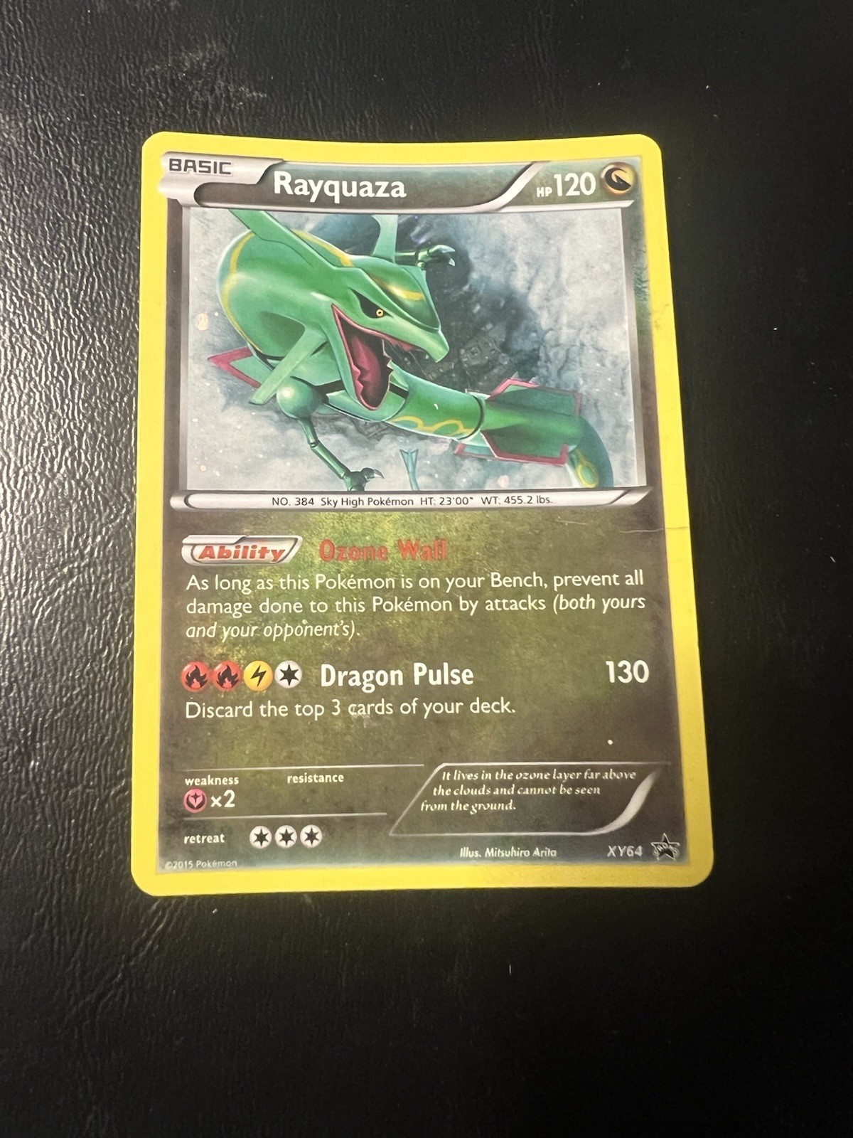 2015 Pokemon TCG Rayquaza XY64 Black Star Promo Holo