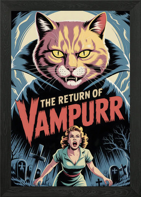 The Return of Vampurr Movie Poster Framed Wall Art Poster Canvas Print Picture