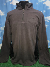 Reebok 1/4 Zip Sweatshirt Sweater Fleece Pullover Large Gray 18 S8