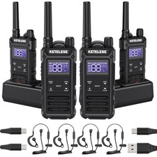 T3G IP67 Waterproof Walkie Talkies Rechargeable, Heavy Duty 2 Way Radios with...
