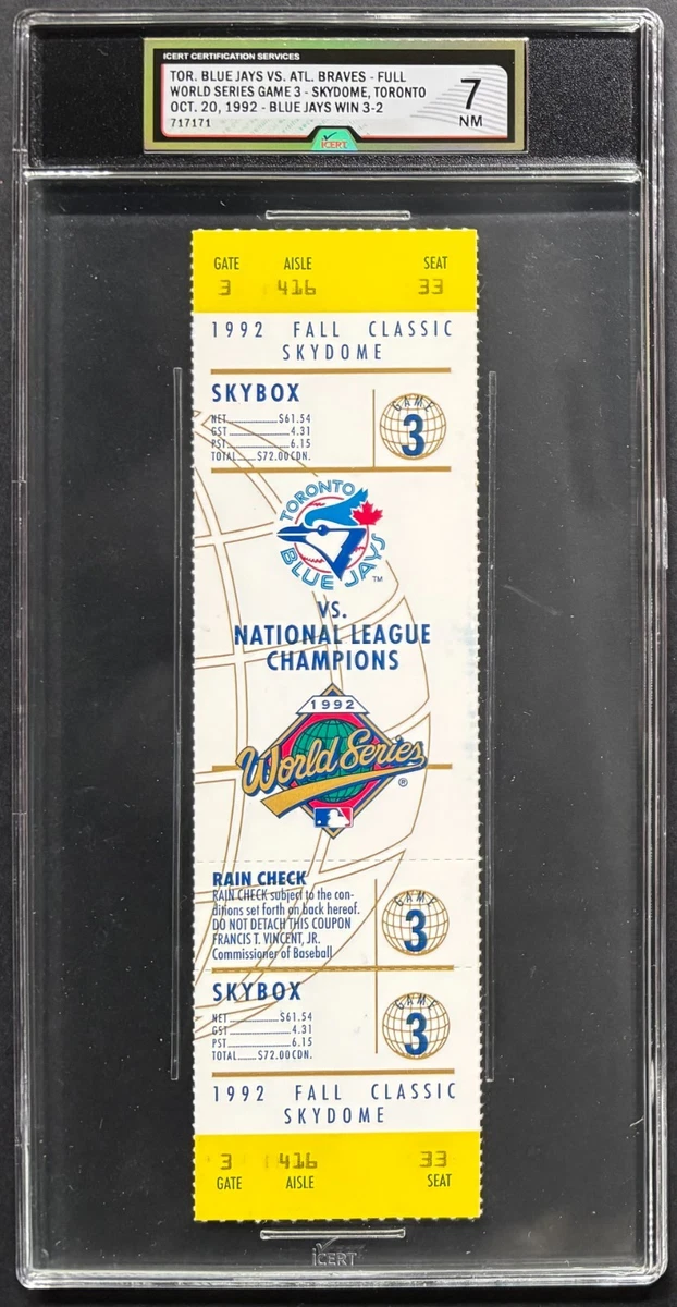 Toronto Blue Jays Baseball 1992 Vintage Sports Memorabilia for