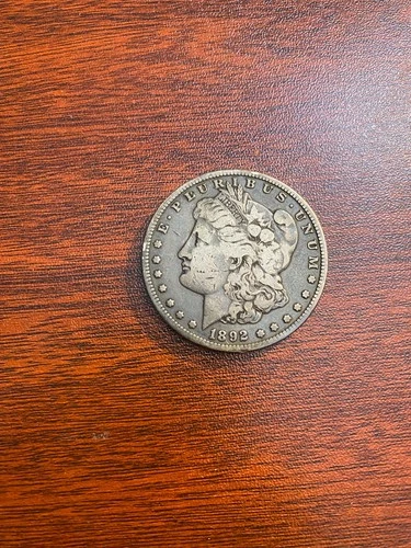 1892-S Morgan Silver Dollar VG-F Very Good Fine Key Date Raw - Lot #59