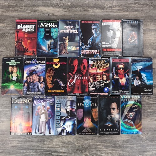 Sci Fi 19 VHS Movie Lot Alien Terminator Dune Stargate X-Files Star Trek Cult