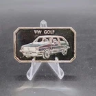 Extremely Rare Vintage Geiger Edelmetall Art Bar VW Golf 1 oz 999 Silver Fine