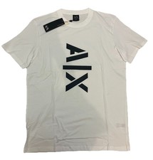 Image of Armani Exchange A|X White Logo T-Shirt – Size M (Unworn with Tags Attached)
