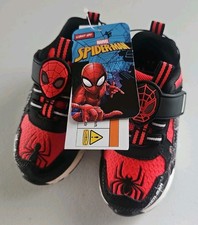 Size 7 Light Up Spider-Man Shoes New Toddler Boys