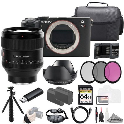 Sony a7CR + Sony FE 85mm f/1.4 GM Lens +64GB + Ext Bat+ 3 PC Filter- Kit