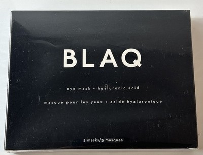 BLAQ Eye Mask Hyaluronic Acid De-puff Detox Activated Charcoal - 5 masks