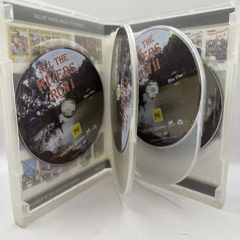 All The Rivers Run 1 & 2 DVD Region 4 Australian Drama miniseries John Waters - Image 3 of 4