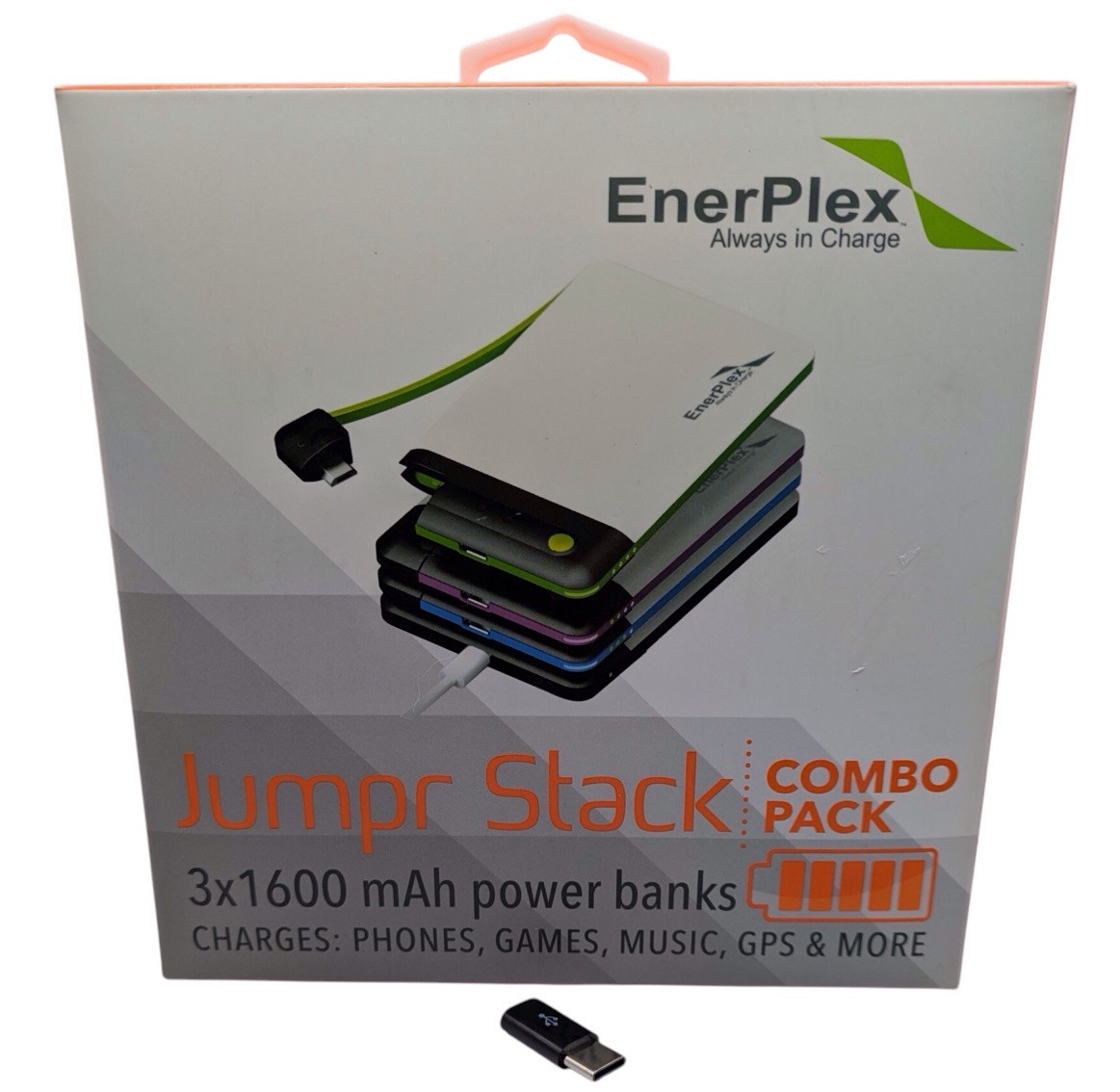 EnerPlex Jumper Stack 3-Pack 1600mAh Portable Power Banks