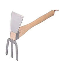  Hand Garden Hoe, Steel Hand Hoe Hand Hoe Tool kit wBeech Handle for Gardening 
