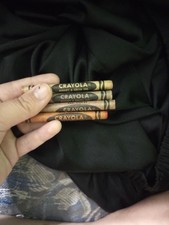 Binny And Smith Vintage Crayola Crayons 1980s Red Violet Red Orange Peach Violet