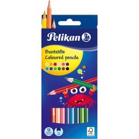 Pelikan Buntstifte Sechseckige Holzstifte Packung Mit 12 Farben