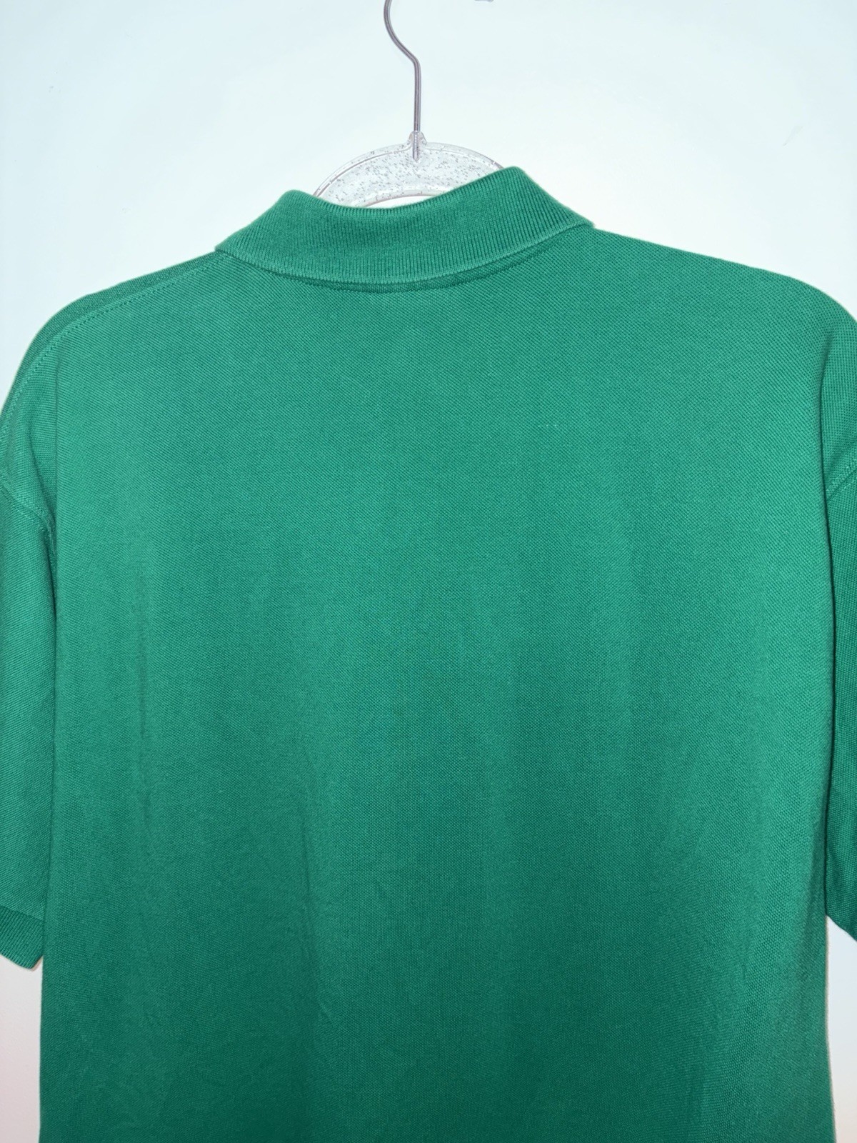 Vintage Lacoste Polo Shirt Men's Size 7 2XL Green 100% Cotton - Short Sleeve thumbnail 7