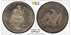 1855-O SEATED LIBERTY QUARTER GRADED PCGS VF30