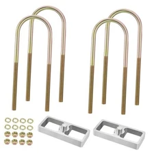 1/2 inch Universal Leaf Spring Lowering Block Kits, 5" 0.5 inch Lowering Blocks