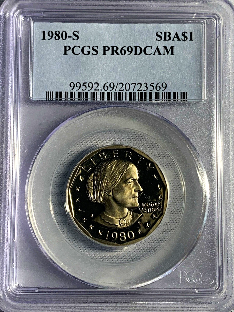 25+ PR 69 Graded 1980 Susan B Anthony Dollars (1979-1981, 1999