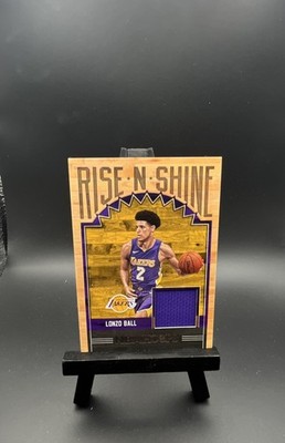 2017-18 Panini NBA Hoops - Rise N Shine Memorabilia Lonzo Ball  (MEM, RC) Lakers