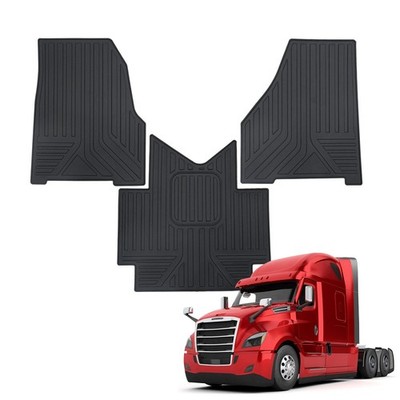 Floor Mats TPE Fit Freightliner Cascadia 2018-2026 All Weather Truck Accessories