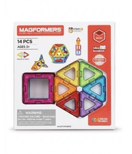 Magformers Basic Set 14-pieces Magnetic Building Blocks, Educational...