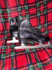 Vintage Ice Skates Black Size Youth 4 Winter Home Decoration Good Condition
