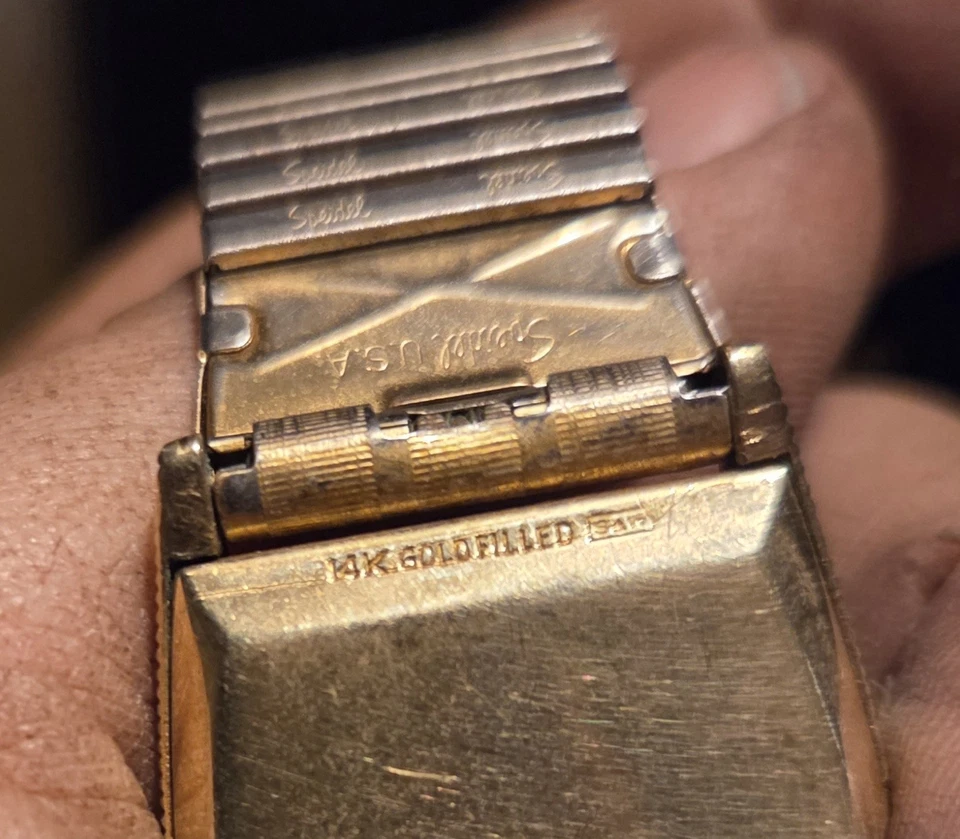 Lord Elgin Men's Gold Filled Wristwatch Used Working - Image 4 of 4