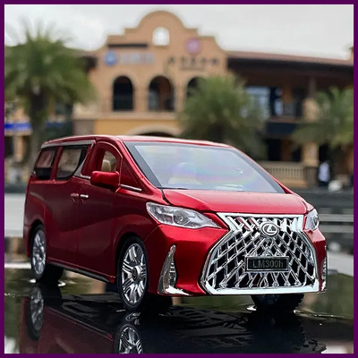 1:32 Lexus LM300 MPV Diecast Car Model Mini Van Sound Light Car Collection Toy
