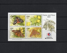 T0507 Irlande 1994 Insectes, Papillons de Nuit KOREA SURIMPRIMÉ Feuille MNH