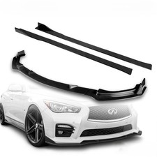 9pcs Combo Front Bumper Body Kit Lip Side Skirt Extensions Diffuser