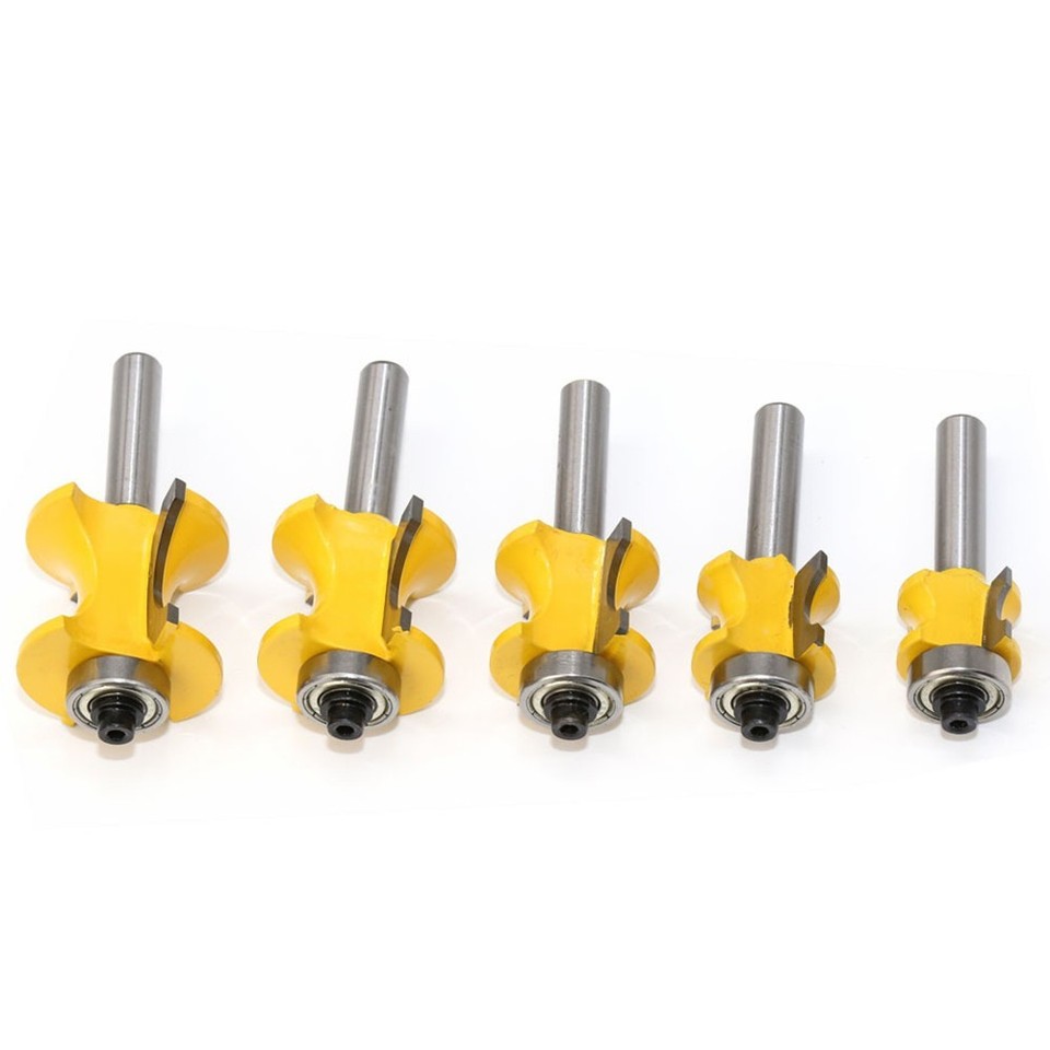 Router Bits Power Tools Home Woodworking Yellow/Silver 8mm Milling ...
